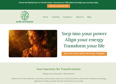 At The Treehouse — Neuroscience coach: 1,300 new leads and immediate sales