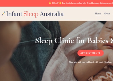 Infant Sleep Clinic — Fully booked without sales calls, plus a successful course launch