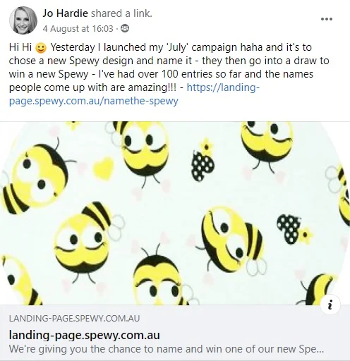 The Spewy product launch campaign results