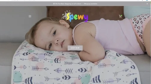 The Spewy website homepage